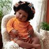 BABESIDE Bambole Reborn Nero - 20 Pollici 50 Cm Bambole Reborn Femmina con Corpo In Tessuto Morbido, Occhi Aperti Realistica Neonata con Vestiti e Accessori per Bambini dai 3 Anni In Su