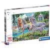 Clementoni - Puzzle per Bambini 180 Pezzi Supercolor, per Bambini 7+ Anni, Illustrazione Fantasy con Unicorni, Idea Regalo, Made in Italy, 48,5x33,5 cm, 29794