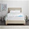 SealyChill™ - Topper per materasso in gel + memory foam, con rivestimento a cuscino, lavabile, resistente agli allergeni, per letto matrimoniale (F02-00161-QN0), bianco
