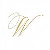 Caspari Ricevi con i tovaglioli Cocktail White Pearl Paper Linen, Pacchetto di 30, Iniziale W, Oro, Tessuto, Bianco Perla, 12.5 x 12.5 x 0.2 cm