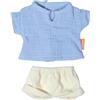 Miniland - Vestiti per Bambola da 32 cm, Accessorio di Abbigliamento per Bambole, Maglietta e Pantaloni Estivi
