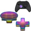 Anglepingping 2 Pcs Metal D-pads for Xbox One Elite Series 2 ,Replacement Parts Directional Pad Kits for Xbox One Elite/Xbox One Elite Series 2/ Xbox Elite 2 Core Controller(Rainbow)