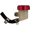 One by Camamoto | Serbatoio Olio Freni Posteriore Universale con Tappo in Alluminio CNC Rosso per Moto Honda, Yamaha, Suzuki, Kawasaki, BMW, Aprilia e Altro