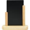 SECURIT - Lavagna Da Tavolo Elegant - Per Pennarelli A Gesso Liquido - Per Caffè, Ristoranti, Bar, Negozi - Piccolo - Inserto Rimovibile - Faggio Laccato - 10x15cm - Colore Naturale
