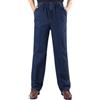 Generic Cooliflex Jeans, Cooliflex Jeans da uomo, jeans da uomo con elastico in vita, vestibilità comoda, vestibilità dritta, comfort denim con elastico in vita, Blu, 52