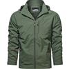 Generic Giacca Invernale Uomo - Taglie Forti Giacca Impermeabile Antivento Fodera Caldo Giacca Caldo Comodo Trapuntato Stile Casual da Boscaiolo Uomo Trekking Ciclismo Casual