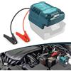 Flintronic Avviatore Batteria Auto, Power Bank per batteria Makita da 18 V, starter con cavo di avviamento, 12 V, adattatore per batteria portatile, per Auto USB, LED,Starter Batteria Auto LCD