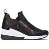 Michael Kors 43F3WIFS1M-080 Willis Wedge Trainer Donna, Black/Bronze EU 40