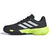adidas CourtJam Control 3 Clay Tennis Shoes, Scarpe Uomo, Carbon/Zero Met./Lucid Lemon, 49 1/3 EU
