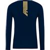 Emporio Armani Maglietta Uomo 111653 6A512, T-Shirt Manica Lunga, Girocollo (Blu, S)