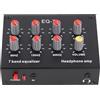 Bonbela Equalizzatore Audio a 7 Bande Equalizzatore Digitale a Doppio Canale con Regolazione dei Bassi Alti da 12 DB