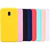 HereMore 8x Cover per Samsung Galaxy J5 2017, Custodia Morbido in Matt Silicone Gel Anti-graffio Antiurto Cover Protezione Case, Rosso,Blu Scuro,Rosa Scuro,Verde,Giallo, Rosa, Nero, Bianco