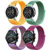 DMVEIMAL Cinturino Nylon Loop per Huawei Watch GT/Gt 2 46mm/per Samsung Galaxy Watch 3 45mm/Galaxy Watch 46 mm/Gear S3 Frontier,22mm Smartwatch Cinturini Sport per Amazfit Bip 5/Balance/Gtr Uomini Donne 4PCS