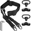 CLIUNT Cinghia per Fucile Regolabile con 2 Girelle QD - Tracolla per Airsoftn, Caccia e Attività all'Aperto, Softair