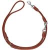 HUNTER Guinzaglio Regolabile Round & Soft Canadian UP, Colore: Cognac, Morbida Pelle, Regolabile in 3 Posizioni, Arrotondato, sostenibile, Made in Germany, Misura 6/200