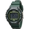 Lorus Orologio digitale al quarzo da uomo con cinturino in silicone, Verde - R2309PX9