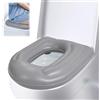 BORDEAG Cuscino gonfiabile per WC con emorroidi, cuscino da seduta ortopedico, per adulti, anziani, anziani