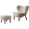 &TRADITION poltrona e pouf LITTLE PETRA VB1 & ATD1 - 134432A235A020A399