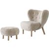 &TRADITION poltrona e pouf LITTLE PETRA VB1 & ATD1 - 134431A235A042A745