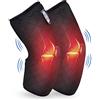COMFIER Massaggiatore al ginocchio con vibrazione termica, misura regolabile, per dolori articolari, massaggiatore per gambe, ideale come regalo