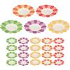 Theaque Piatti di carta a forma di margherita piatti usa e getta a forma di fiore 50 pezzi stoviglie per feste Daisy Food vassoio Daisy Party Piatti da dessert per estate matrimonio compleanno doccia
