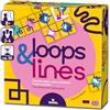 moses 90186 Loops & Lines, Il Gioco Creativo a piastrine per Tutta la Famiglia, Gioco strategico di Carte a Leva, da 2 a 4 Giocatori a Partire dagli 8 Anni, Giallo
