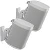 Sanus Supporti da parete regolabili per altoparlanti progettati per SONOS ONE, PLAY:1 e PLAY:3 - Coppia (bianco)