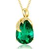 VONSSY Collana classica con ciondolo ovale | Gioiello regalo per mamma, moglie, fidanzata, figlia | Zirconia cubica