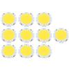 Tyenaza 10 pezzi Luci a Chip SMD, luci a LED COB Rotonde 3W DC 9-11V Lampadina a chip LED, per L'illuminazione della Lampada della Decorazione (Luce Naturale 4000K)