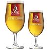 Molson Coors 2 bicchieri da birra eccezionali Madri, confezione combinata,bicchieri da mezza pinta e pinta,Perfetto per il tuo bar di casa,1 bicchiere da pinta e 1 bicchiere da mezza pinta