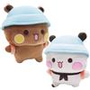KBIBCK Peluche Bubu Dudu, 2 pezzi Peluche Dudu Bubu, affascinante cuscino morbido in peluche, Cuscino peluche Bubu Dudu panda, regali per feste di compleanno per ragazzi e ragazze