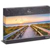 Ulmer Puzzleschmiede - Puzzle panoramico 1000 pezzi sera su Sylt - Motivo Mare del Nord con tramonto sulle dune sulla spiaggia di Sylt, Germania