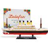 LULUFUN Set di Blocchi da Costruzione per modellini di Navi Titanic, Kit di Mini Blocchi di Navi da Crociera di FAMA Mondiale, Giocattoli educativi, Regali per Bambini e Adulti 1280 Pezzi