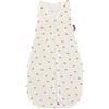 Träumeland S0300507 - Sacco a pelo estivo LIEBMICH Tencel, dimensioni 110 cm, design 'Bianco con stelle gialle': senza sbiancanti ottici, multicolore, 250 g