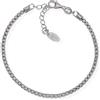 AMEN Gioielli, Bracciale Tennis, Bracciale Donna Argento 925 Nero, Zirconi Neri, Lunghezza Regolabile da 18 a 21 cm, Regalo Donna