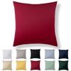 Alreya Federa in 100% jersey di cotone con chiusura lampo - 40 x 40 cm - Rosso - Federa Cuscino, Copricuscino Divano, Federa super morbida 40x40