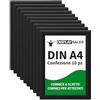 DISPLAY SALES Cornici a Scatto A4 Nere | Set da 10 | Profilo 25 mm | Cornici Clip per Poster e Certificati | Ideale per Uffici, Ristoranti, Hotel ed Eventi