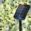 Laspi Ghirlanda Luminosa Solare con Foglie di Edera,12M 100 LED Luci da Esterno per Giardino,8 Modalità,Impermeabile,Decorazioni per Natale,Matrimonio,Feste
