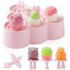 Bluelves Stampi per Ghiaccioli Silicone, Stampini per Ghiaccioli Bambini, Formine Ghiaccioli Riutilizzabili, Piccoli Stampi per Gelato, Popsicle Molds, Forma Carina