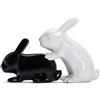 Winkee - Shaker per sale e pepe | Il dolce spargitore per spezie effetto coniglietto | saliera e pepe in ceramica | decorazione per cucina | regalo per Natale, anniversario di matrimonio, compleanno