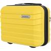 BARRENS Astuccio per cosmetici | Astuccio da viaggio con maniglia | Bagaglio a mano | Da agganciare alla valigia o da portare a spalla | Materiale ABS 31x35x18 cm | 17l | Giallo