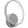 Eglo Lampada da parete a LED Lasana, 1 luce, materiale: alluminio, acciaio plastica, colore: cromato, bianco