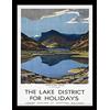iPosters National Railway Museum The Lake District per Vacanze, Stampa con Cornice, Multicolore, 30 x 40 cm