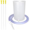 Dr. Wunder Darmeinlauf-Set 1 litro con 2 x tubo intestinale: set completo di irrigatore senza BPA - per lavaggio intestinale con acqua, caffè o tè - Include istruzioni (lingua italiana non garantita)