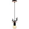 PETITES ECREVISSES E27 - Lampadario a sospensione industriale moderno, 40 W, illuminazione per loft camera da letto, soggiorno, balcone, colore: Nero