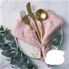 KEWPLW 12 pezzi 42 * 42 cm Tovaglioli di stoffa Asciugamano di garza di cotone Tovagliette da pranzo Tovagliolo per cena per feste Decorazione della tavola-Rosa pallido