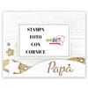 GIFART Cornice Personalizzata Festa del Papà con foto - Quadretto Portafoto Personalizzabile con immagine (Modello Carlo)