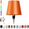 CFGYHN Lampada LED per Bottiglia, Lampada da Tappo per Bottiglia, Lampada da Tavolo Senza Fili Dimmerabile 3 Colori - IP54 Impermeabile Comando a Tocco per Interno Esterno Famiglia Ristorante Bar RGB Orange