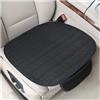 Adunsiaoto 2 Pezzi Accessori Interni Cuscino Universale per Sedili Berlina, Coprisedile Sedile Anteriore Dell'auto con Fondo Antiscivolo, Cuscino Sedile Auto in Tessuto a Rete Ice Mesh(Nero)