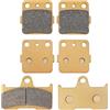 Mabutingti Semi-Metallic-Pro Pastiglie freno anteriore e posteriore per Yamaha Grizzly 660 YFM660 2002-2008